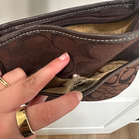 Coach Brown Signature Crossbody Bag - Picture 6 of 7